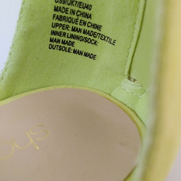 Shoe Dazzle Faux Suede Clear Strappy Zip 5" Heels sz 9 - Picture 6 of 10